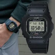 【CASIO 卡西歐】G-SHOCK 經典方形 太陽能電波 DLC類鑽碳 電子錶 卡西歐 手錶 送禮(GW-5000U-1)
