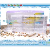 【魚店亂亂賣】2尺多層式上部二尺三層多格式生化過濾槽(不含馬達)60-66cm透明滴流槽台製含九個迷你便當盒