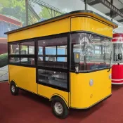 康康好物商用多功能電動四輪餐車早餐小喫售貨車擺攤創業移動式店鋪售賣車-定金