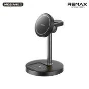 【快速出貨】REMAX 20.5W三合一無線充電器 桌面磁吸支架 15W快充 適用iPhone手錶耳機 正版台灣公司貨