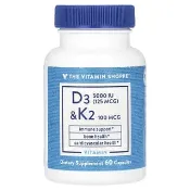 【iHerb】The Vitamin Shoppe, 維生素 D3 和 K2，60 粒膠囊