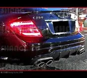 12 13 14 Benz C-Class W204 C250 後下巴 空力套件 C63 AMG