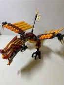 免運樂高2507幻影忍者火焰神廟火龍絕板稀有lego正品，只有龍，沒龍珠，龍神牌有氧化發黃。沒盒沒說，驗屍官