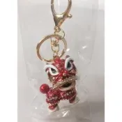 (新品現貨) 舞龍舞獅精美可愛鑰匙圈/鎖匙扣 紅色