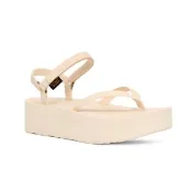 【TEVA】涼鞋 女鞋 經典緹花織帶涼鞋 雨鞋 水鞋 厚底 Flatform Sandal Slim 椰白色 TV1164630CCN