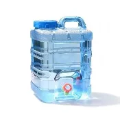 樂選 20L 戶外飲水桶 附水龍頭 計時蓋 PC 儲水桶 手提車載飲水桶 露營野炊 家用應急儲水