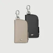 【BRAUN BUFFEL 德國小金牛】亞當 汽車鑰匙包-多色任選(BF504-104-BK/HM) 送禮推薦