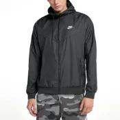 (店+)【NIKE 耐吉】NIKE As M Nsw Windrunner 男款 連帽 黑 防風 風衣 運動 長袖 外套 727325-010
