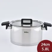 Woll Concept 不鏽鋼湯鍋(含蓋) 24cm 5.8L 燉鍋 雙耳鍋 (電磁爐 IH爐可用)