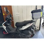 (店+)((新北新莊箱架屋)) 光陽 雷霆S 後架 Racing S 貨架 箱架 漢堡架 + 途者 36L 銀色 鋁箱 附不鏽鋼白鐵快拆底板