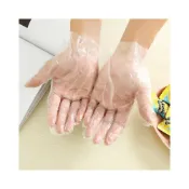 (店+)PE/TPE 優質一次性手套手扒雞專用染髮專用塑膠手套衛生手套質一次性食品級手套薄款手套