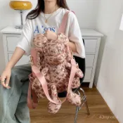 （臺灣熱銷）日本 ZGP潮牌公仔米奇雙肩包 手提包 旅行包 單肩包 彩色亮片雙肩背包 休閒大容量公仔書包 米奇包包