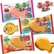 *貪吃熊* 日本 名糖 Meito 鯛魚燒 巧克力風味 草莓風味 威化餅 魚型餅乾 鯛魚燒餅乾 夾心餅乾