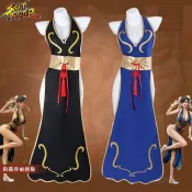 街霸春麗cos服 性感旗袍舞獅演出扮演cosplay遊戲同款萬聖節服裝 R 9 L O