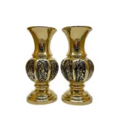 【祥鶴佛具】八仙花瓶 銅器 花干 金色 神明用品 佛具