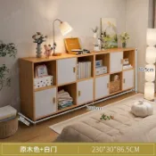 優印良品家居 免運 家用書櫃 學生儲物收納 邊桌柜子 置物架 層架 電視柜子 實木書架 置物架 落地 靠墻 組合格子 客廳 書架書架置物架落地書柜家用客廳靠墻矮柜學生儲物收納柜格子柜八格柜特惠/開立發票y1021