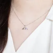 紫水晶925純銀美人魚項鍊