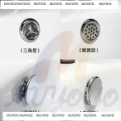 池裝飾蓋 塑膠水槽孔溢水蓋 水槽圓形長圓形溢流環塞 洗臉池圓孔堵塞 陶瓷麵盆洗臉盆溢水孔蓋滿水口堵頭塞子 HMUYOYO