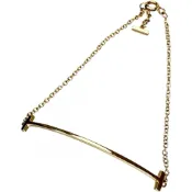 【DOKODEMO】蒂芙尼 (TIFFANY&Co./Tiffany) T 字Smile小手鍊，18K 黃金，2.6 克，16.5 厘米，女士款 [二手]