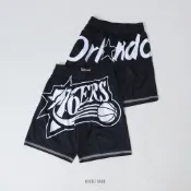 MITCHELL & NESS M&N NBA BIG FACE 3.0 SHORT 黑白 魔術 76人 球褲 籃球褲