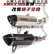 【吉星】適用于摩托踏板車XMAX250排氣管前段 XMAX300改裝蝎子全段排氣管