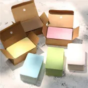 🐴臺灣出貨📞單詞卡空白小卡片紙硬卡明信片書籤留言黑色卡片識字母親節攜帶裝