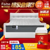 【 Famo 】偏硬 Q 彈｜石墨烯 Graphefil 乳膠床墊 高回彈硬式獨立筒 台灣製 配送免運【 蝦幣5倍送 】
