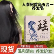 💎臺灣有貨12H💎瑤皂何首烏側柏葉草本烏髮 洗髮皂 洗頭皂 茶麩洗髮五合一皁 香皂 手工皂 洗發皂
