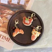 台灣現貨手作 食玩小熊扭脚包相槽蛋糕翻包拉鏈扣頭 女包掛件手賬本禮物
