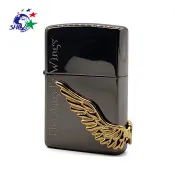 Zippo 日版經典打火機 / Angel Wing 天使之翼 黑冰金翅 PAW-R3 / ZP752 詮國