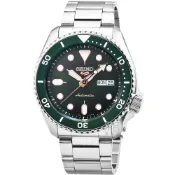 (店+)【SEIKO 精工】【柒號本舖】SEIKO 精工次世代5號機械鋼帶腕錶-綠水鬼 / SBSA013 日本國內版