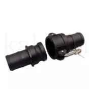 新款PP塑料快速接頭c型+e型扳把式灑水吸糞油罐車寶塔皮管快裝接頭4分