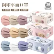 (店+)Disney 迪士尼 奇奇蒂蒂平面口罩(30入)口罩 史迪奇拋棄式口罩 小熊維尼成人平面口罩【ONEDER 旺達棉品】
