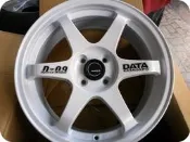 ***天下第一輪*** 全新鋁圈 DATA M6 17吋7J 4孔100 白色 完工價(含氣嘴)4000