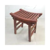 (店+)古箏凳 家用高凳 多功能矮凳 新中式椅 菊花凳 三角椅 銅錢凳 中高椅凳 雞翅木雕花椅 實木換鞋凳