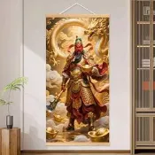 【廠家嚴選】關公畫像武財神招財掛畫關聖帝君像客廳臥室裝飾辦公室中國風壁畫