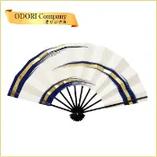 【日本直送】舞扇 扇子  29cm 藍色 白色  金雲霞 人氣 裝飾用 攝影用 日本 舞踊 附收納盒