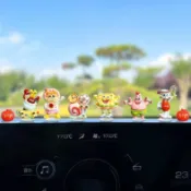 在臺有貨💕汽車車載擺件卡通海綿寶寶派大星擺件電動車內中控臺副駕駛裝飾品