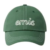 (店+)【emis】預購 LETTERING LOGO WHITE STITCH BALL CAP 白色車線字母棒球帽 綠色GREEN