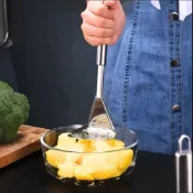 (店+)不鏽鋼馬鈴薯壓泥器(搗泥器 搗蒜器 壓蒜器 壓泥 磨泥器 搗碎器 蒜泥器)