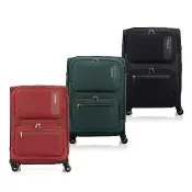 【AMERICAN TOURISTER 美國旅行者】25吋 MAXWELL 前開式/上掀式可擴充輕量布面軟殼行李箱/布箱(多色可選)