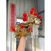氣氛絕佳【安金紙帽】_天公帽/水鑽帽/九龍神帽/神帽/絨球帽/傳統神帽/紙帽/水鑽紙帽/玉皇大帝/關聖帝君/三關大帝