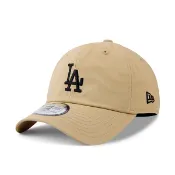 【NEW ERA】MLB 洛杉磯 道奇 中LA 奶茶色 黑字 CASUAL CLASSIC【ANGEL NEW ERA】
