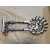 [台灣製造工廠直營]22芯銅頭雙管手點低壓噴火爐 天然瓦斯 液態桶裝 營業用快火爐（不含碗公爐殼爐架）
