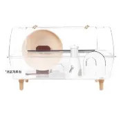 【Petvibe】60cm壓克力鼠籠5件套 跑輪22cm(鼠籠套組/倉鼠新手飼養/倉鼠籠/黃金鼠籠/壓克力籠/倉鼠整理箱)