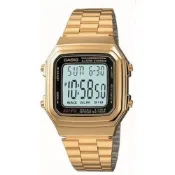 附藍色保卡才是台灣卡西歐公司貨【時間光廊】CASIO 卡西歐 十年電池 A178WGA-1A 復古金色