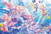 12-524 1000片日本進口拼圖 夢幻華麗的海底世界 美人魚歡樂的派對 海豚 海洋 鬼貓 工畫堂