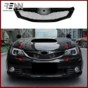 適用於【SUBARU Impreza WRX STI 2008-2011】升級黑化式前下巴水箱罩中網改裝