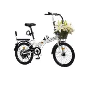 迦恩-16英吋 輕便攜單車代步車 上班通勤車（單速/三刀輪/95%免安裝）