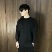 美國百分百【全新真品】GAP 大學T 內刷毛 棉質 男款 休閒 長袖上衣 大logo 黑色/鐵灰 CY45